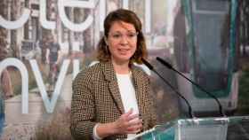Janet Sanz, teniente de alcalde de Urbanismo, en una comparecencia pública / EFE