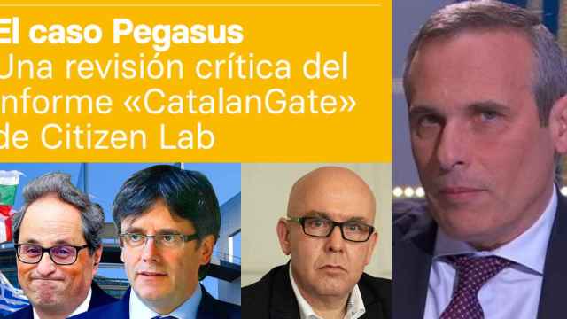El informe sobre el 'Catalangate' de José Javier Olivas, presentado en la Eurocámara, desmonta el estudio de CitizenLab sobre el presunto espionaje con Pegasus a 65 dirigentes secesionistas / FOTOMONTAJE CG
