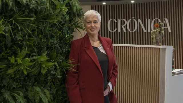 Anna Grau, candidata de Ciudadanos a la alcaldía de Barcelona, en las instalaciones de Crónica Global / LENA PRIETO (CG)
