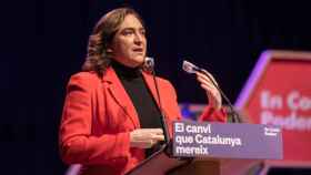Ada Colau, alcaldesa de Barcelona, durante un acto de partido / EFE