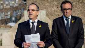 Jordi Turull y Josep Rull, dos de los miembros encarcelados de JxCat que piden evitar elecciones, en una imagen de archivo / EFE