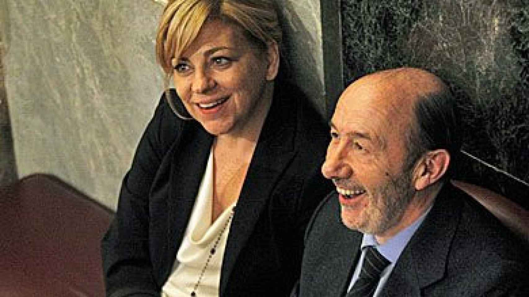 Elena Valenciano y Alfredo Pérez Rubalcaba