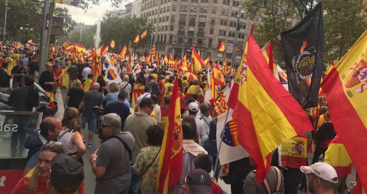 manifestacion 12 octubre barcelona