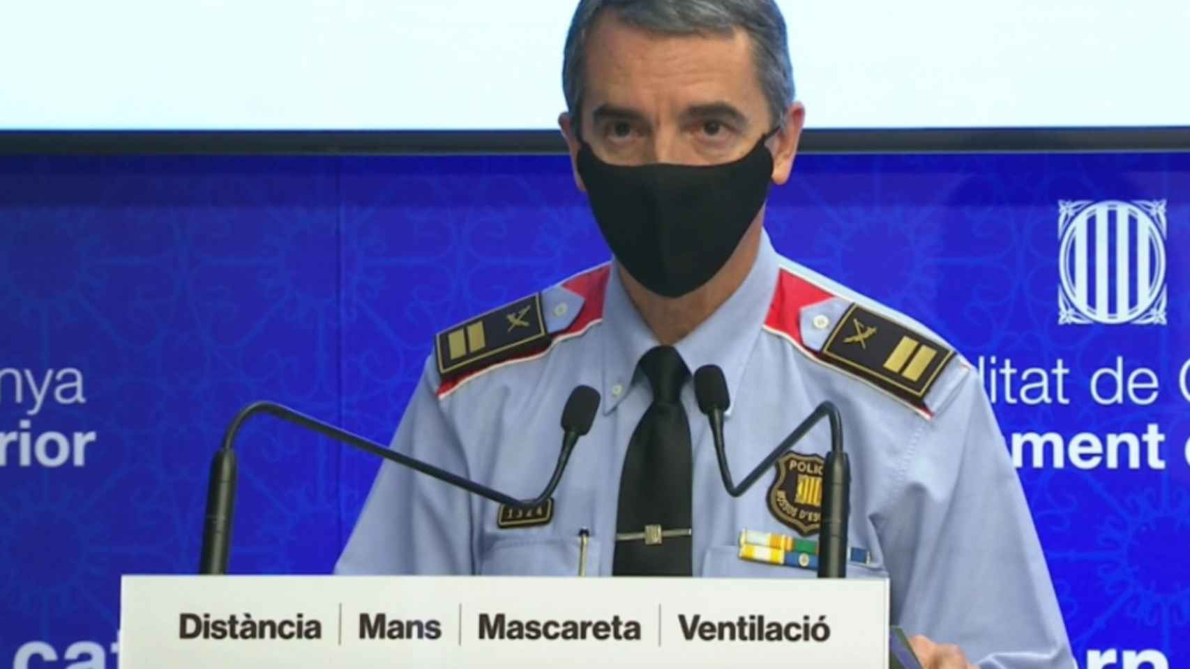 El comisario Joan Carles Molinero, portavoz de los Mossos d'Esquadra / MOSSOS