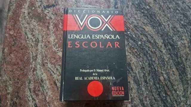 Un ejemplar de un diccionario VOX / EFE