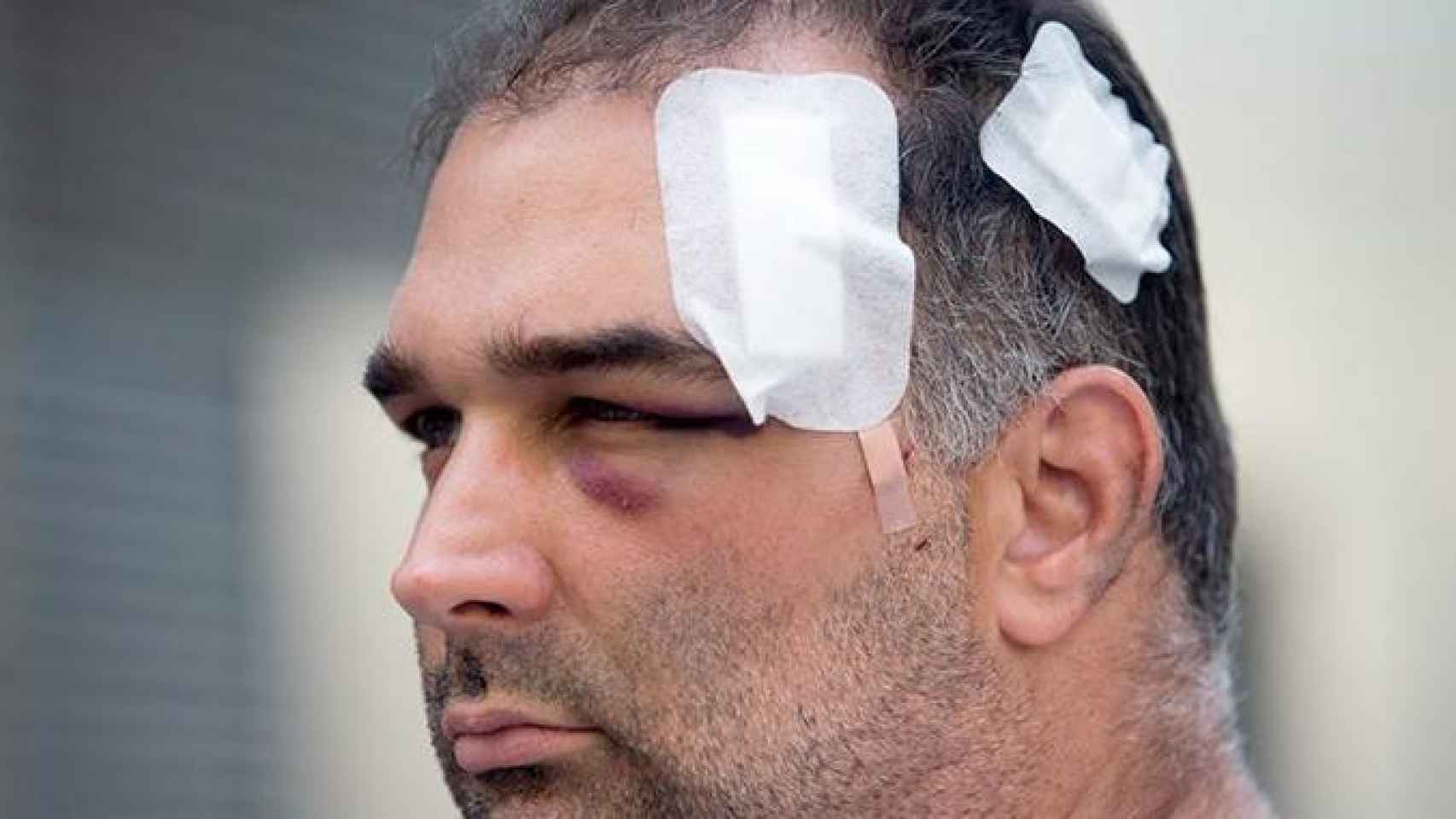 José Bravo, el turista agredido por un mantero en Barcelona / EFE