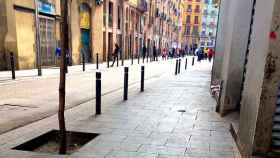 La calle d'En Robador de Barcelona, el día de la huelga de prostitutas / CG