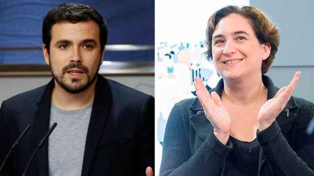 El coordinador federal de IU, Alberto Garzón, y Ada Colau, alcaldesa de Barcelona / CG