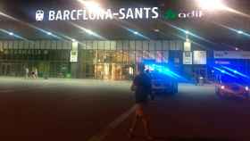 Estación de Sants de Barcelona tras ser desalojada por una amenaza de bomba / TWITTER