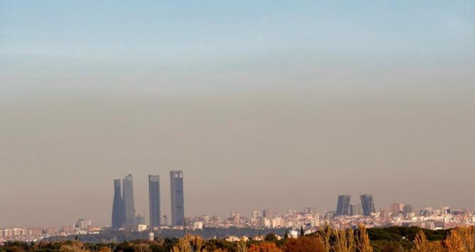 Capa de contaminación que cubre Madrid / EFE