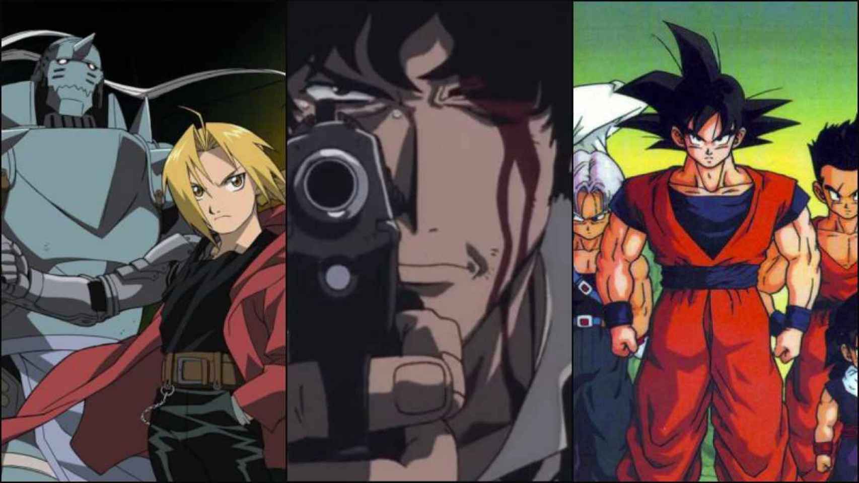Tres de las mejores series de anime, según IMDB: 'Fullmetal Alchemist: Brotherhood', 'Cowboy Bebop' y 'Dragon Ball Z' / BONES - SUNRISE - TOEI ANIMATION