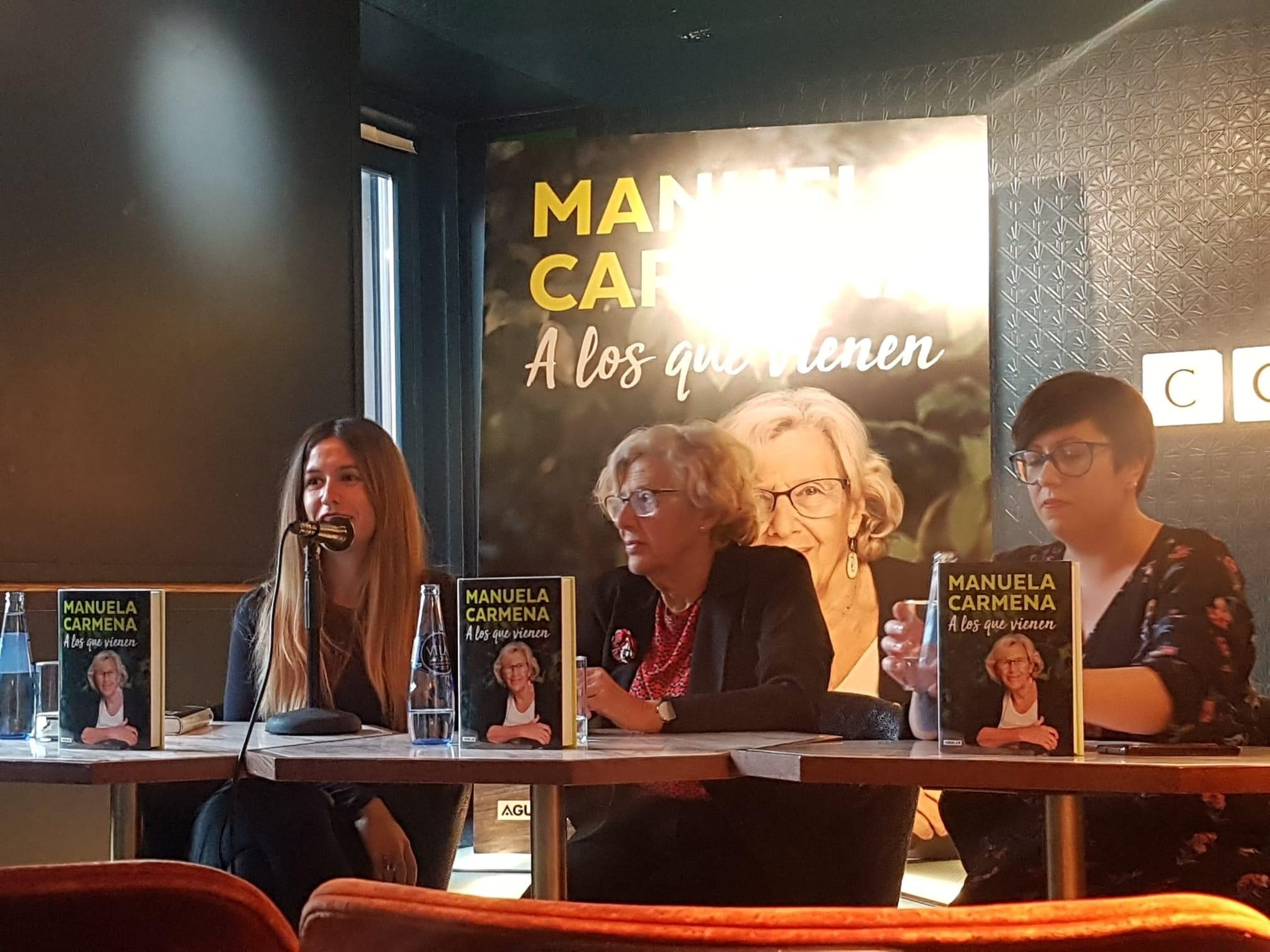 Manuela Carmena en la presentación de su libro en Madrid / EP