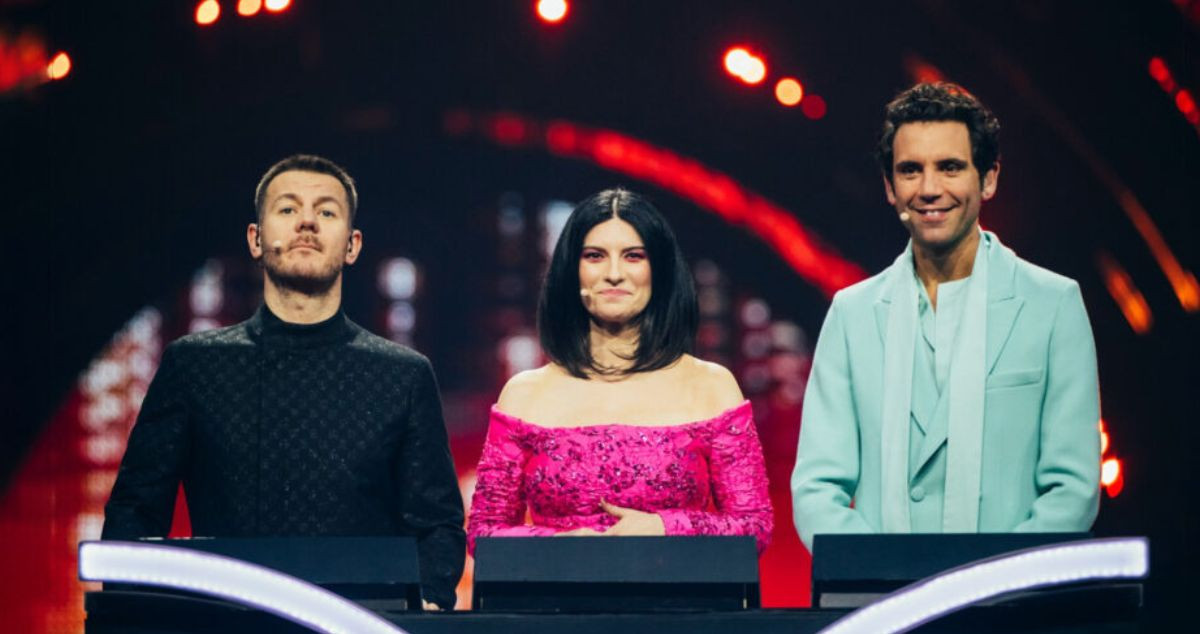 Alessandro Cattelan, Laura Pausini y Mika, los presentadores de Eurovisión 2022 / LA 1
