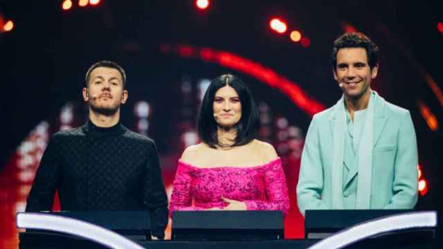 Alessandro Cattelan, Laura Pausini y Mika, los presentadores de Eurovisión 2022 / LA 1