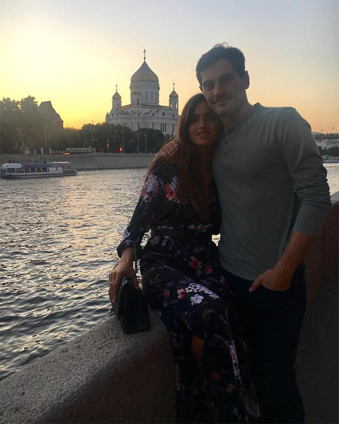 Sara Carbonero e Iker Casillas durante su visita a Moscú con motivo del Mundial 2018 / INSTAGRAM