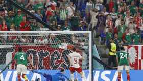 Penalti fallado por Lewandowski ante México / EFE