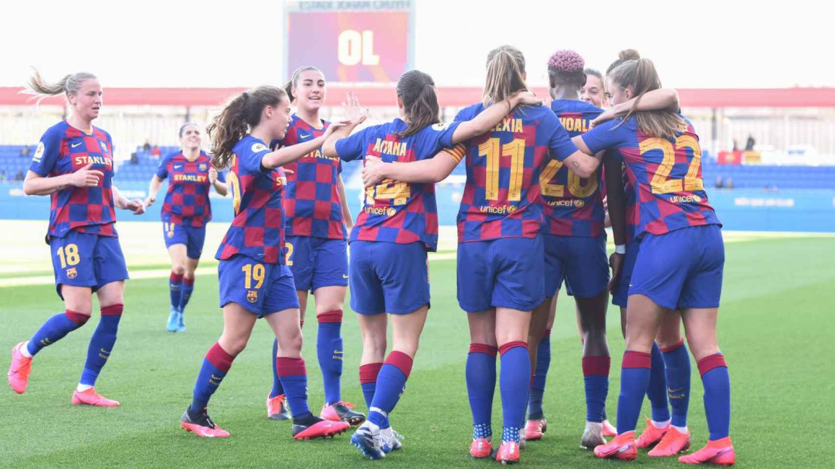 Las jugadoras del Barça femenino celebrando un gol / FC BARCELONA