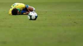 Una foto de Neymar Jr. tras lesionarse con Brasil ante Catar / Twitter