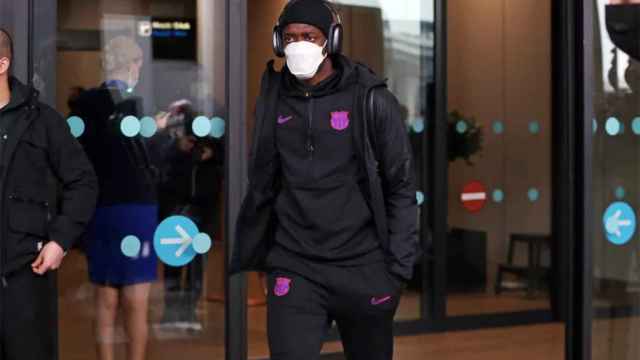 Ousmane Dembelé, viajando a Estambul con la concentración del Barça / FCB