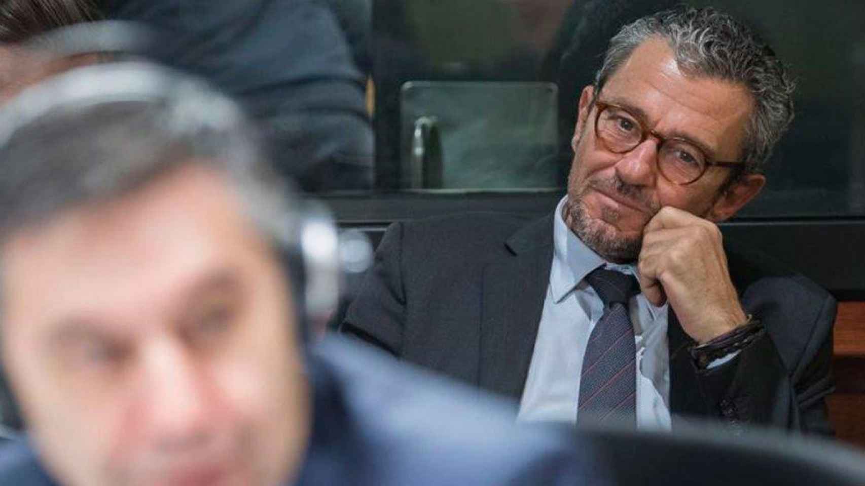 Jaume Masferrer asiste a una declaración judicial de Josep María Bartomeu / EFE