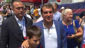 Joan Laporta junto a Rafa Yuste en las pasadas elecciones a la presidencia del Barça / CULEMANIA