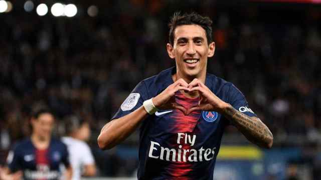 Angel Di Maria, tras marcar un gol con el PSG / REDES