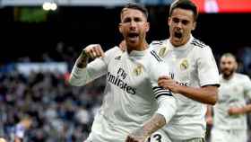 Sergio Ramos celebra un gol con el Real Madrid / EFE