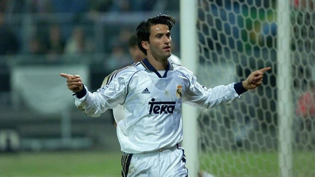 Christian Panucci, en un partido con el Real Madrid