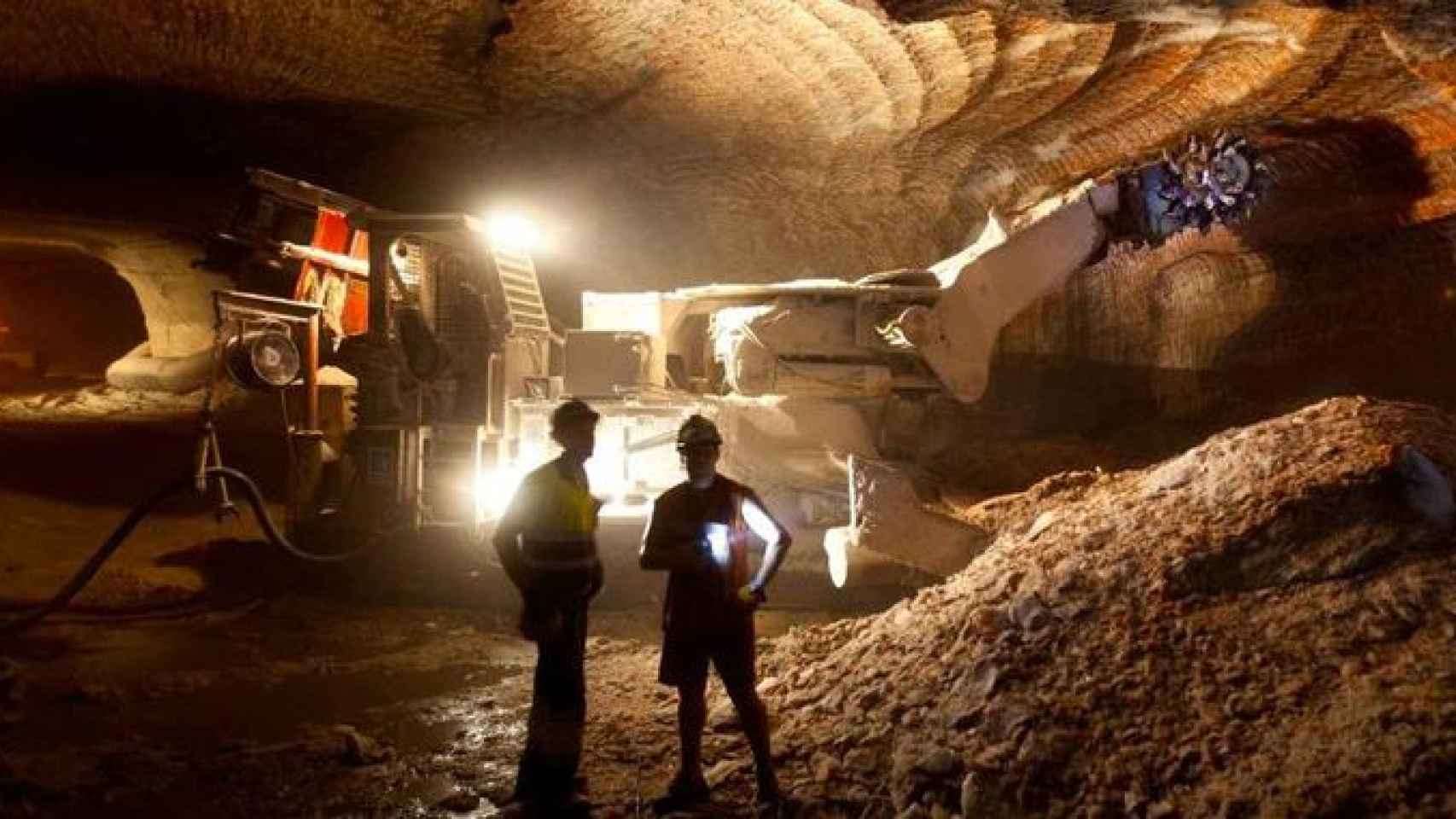 Interior de una de las minas de Iberpotash en la comarca del Bages (Barcelona) / ICL IBERIA