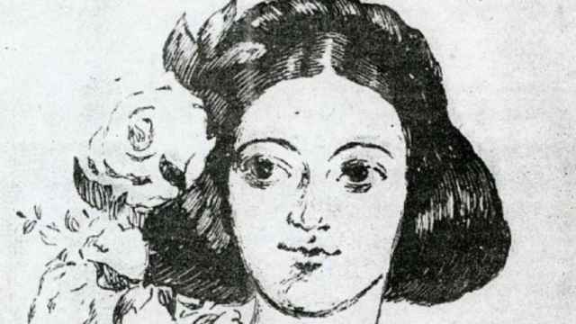 Dibujo de Micaela Villegas, conocida como la Perricholi, amante del Virrey Amat