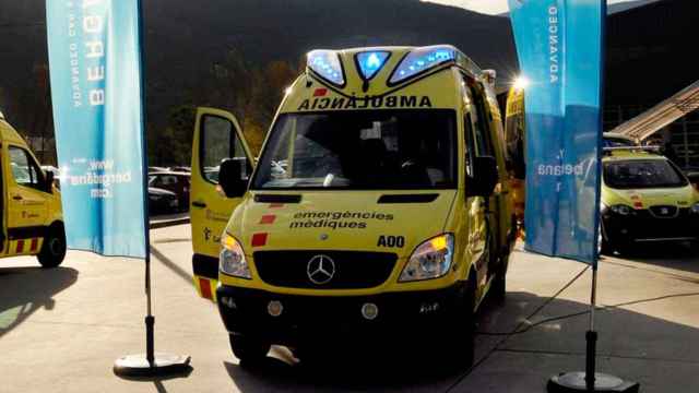 Imagen de la presentación de ambulancias del SEM en Bergadana / Cedida