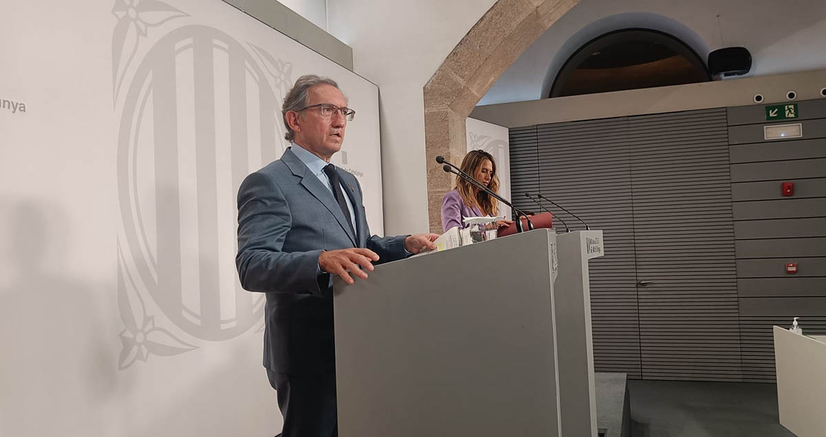 El consejero de Economía, Jaume Giró, y la portavoz del Govern, Patrícia Plaja / EUROPA PRESS