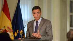 El presidente del Gobierno, Pedro Sánchez, en una rueda de prensa / EUROPA PRESS