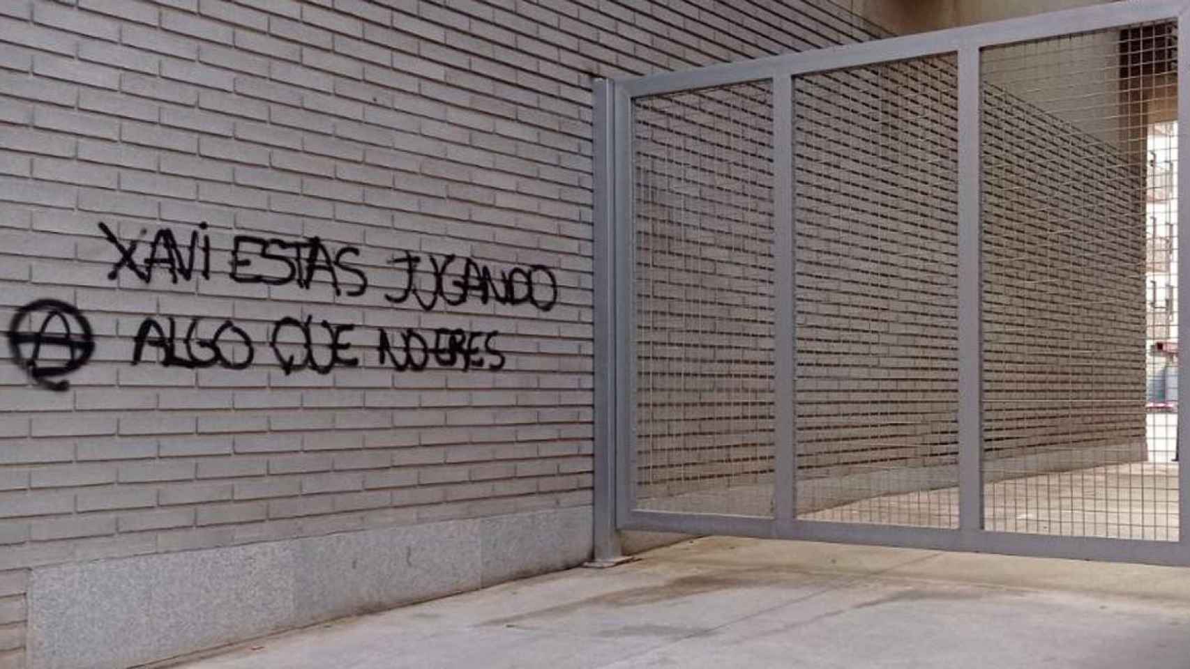Imagen de una de las amenazas a los manifestantes de plaza Artós / CG