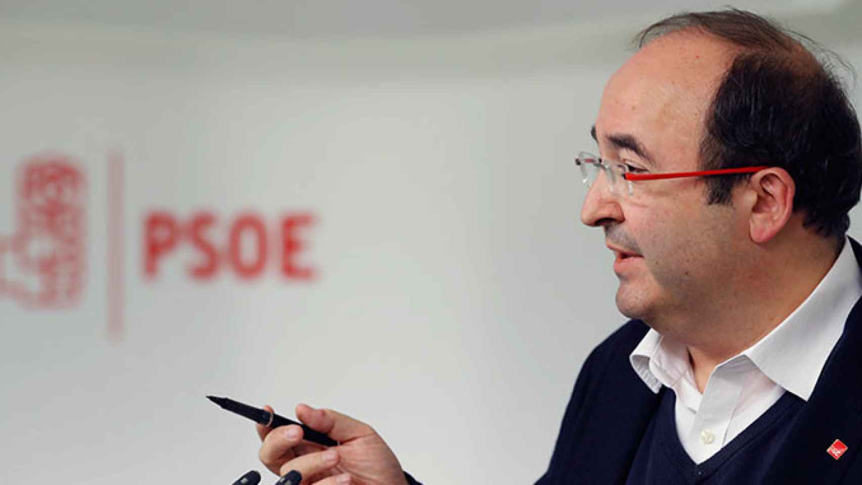 El primer secretario del PSC, Miquel Iceta, que ha hecho un llamamiento a la calma tras la bronca vivida en el Parlament / EFE