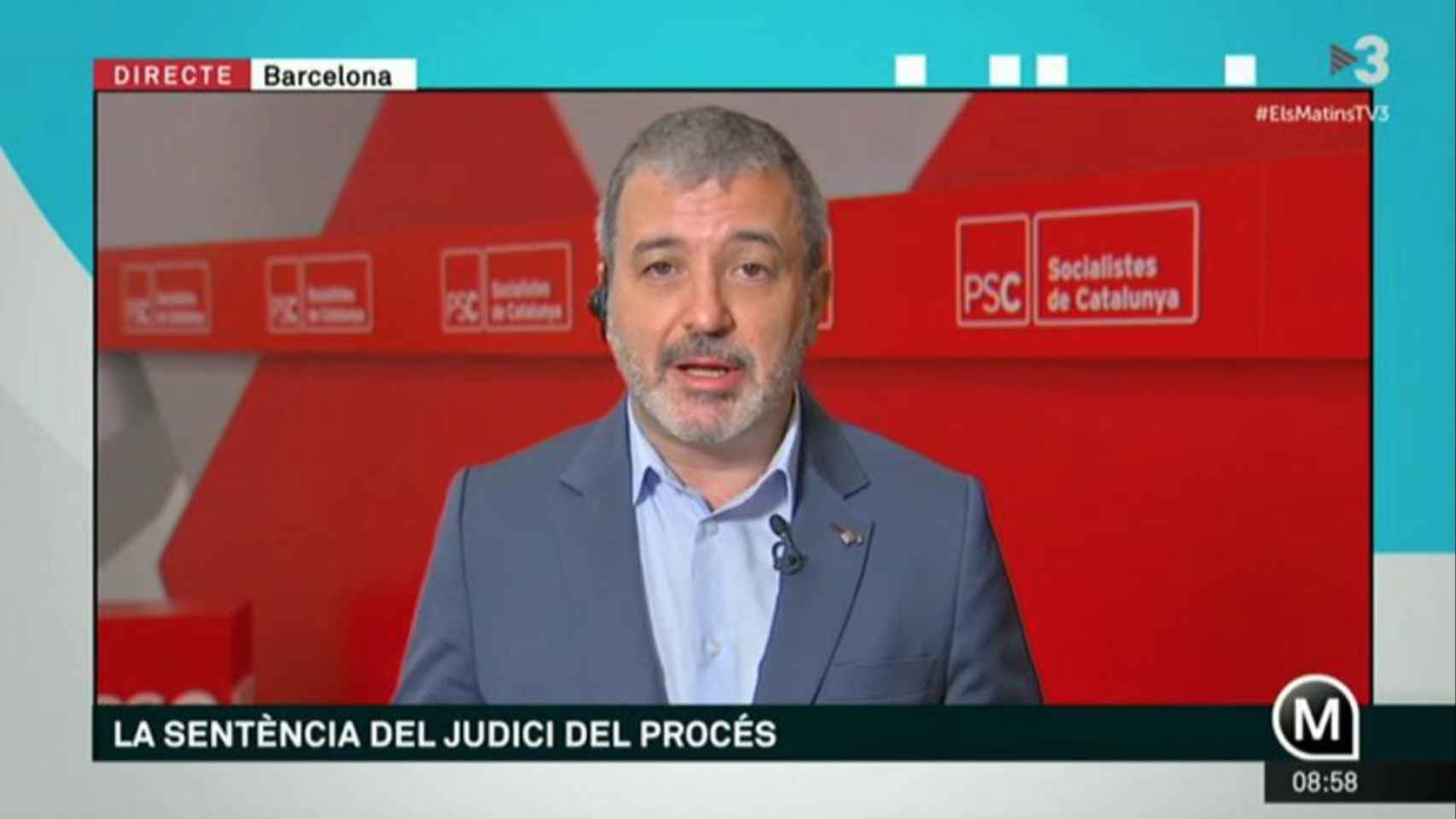 El portavoz del PSC en el ayuntamiento de Barcelona, Jaume Collboni / EFE