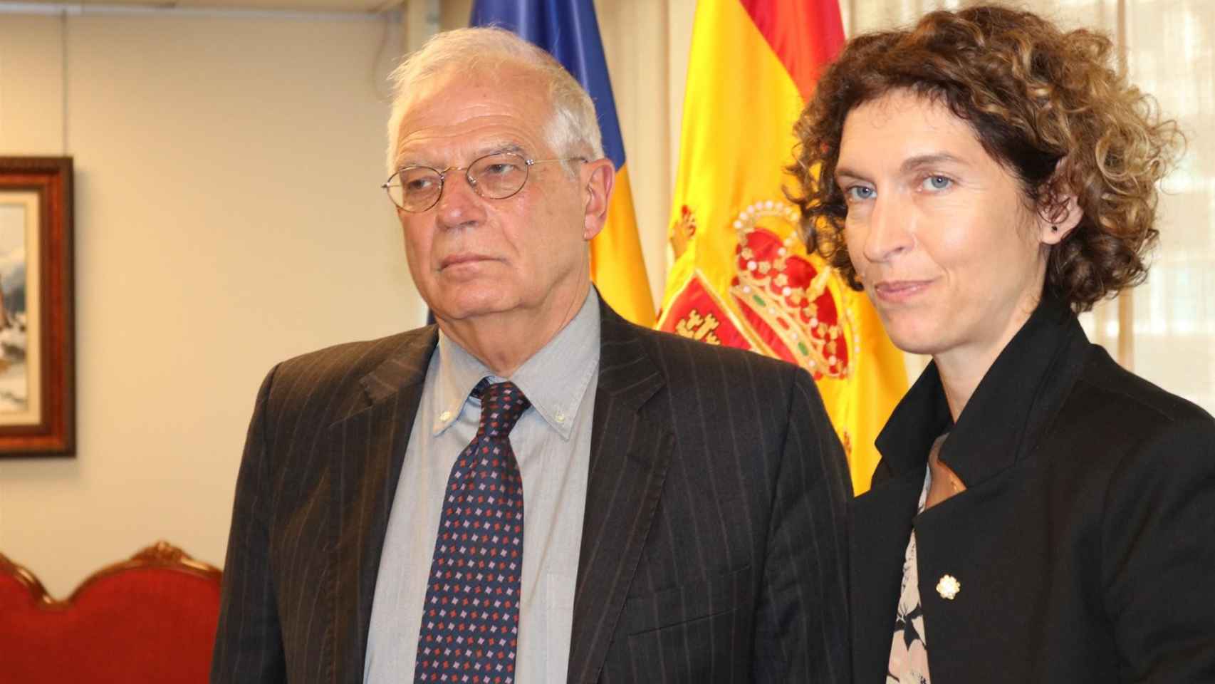 Josep Borrell y su homóloga andorrana, María Ubach / EUROPA PRESS