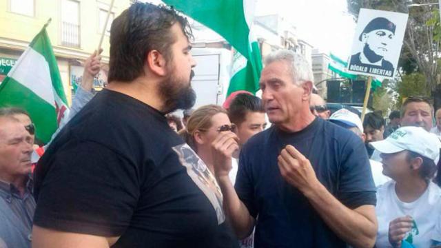 Oscar Reina y Diego Cañamero, del Sindicato Andaluz de Trabajadores / EUROPA PRESS