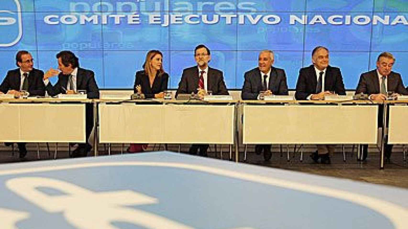 Mariano Rajoy, presidiendo la reunión del Comité Ejecutivo Nacional del PP de este lunes