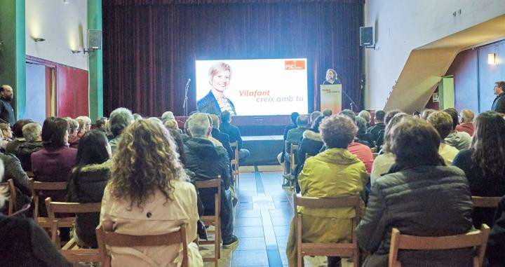 Mireia Vehí, en el acto del PSC en Vilafant (Girona) / PSC Vilafant