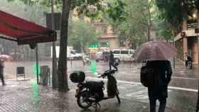 Día de lluvia en Barcelona / MA