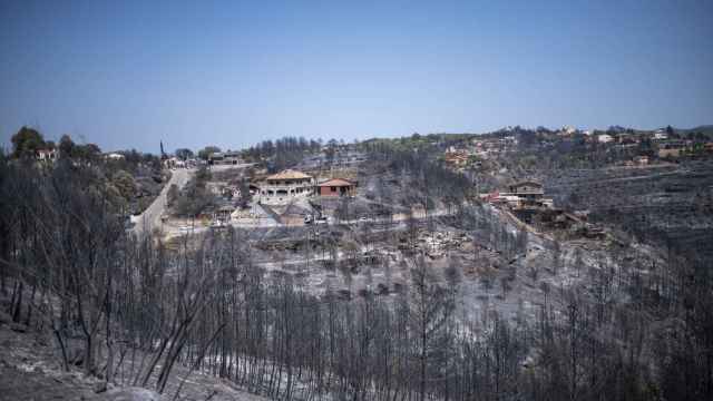 Vista de la urbanización de River Park afectada por el fuego en Pont de Vilomara, Barcelona / Lorena Sopêna - EUROPA PRESS