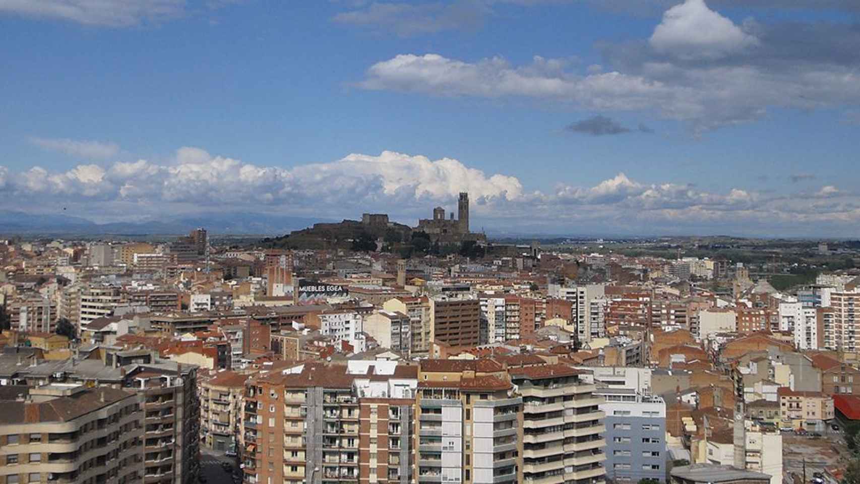 Panorámica de Lleida en una imagen de archivo