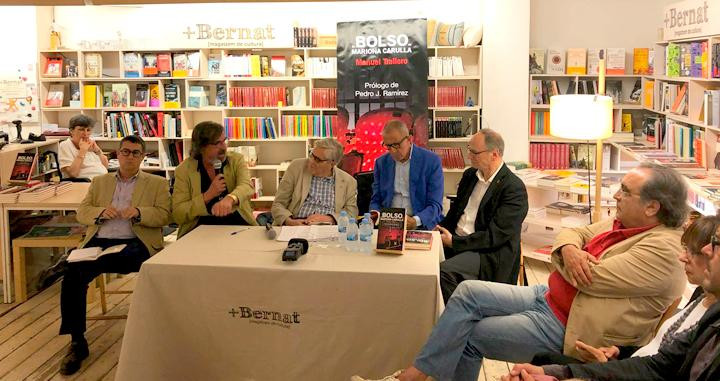 Presentación del libro 'El bolso de Mariona Carulla', de Manuel Trallero, en la librería +Bernat