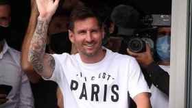 Leo Messi, a su llegada a París /INSTAGRAM
