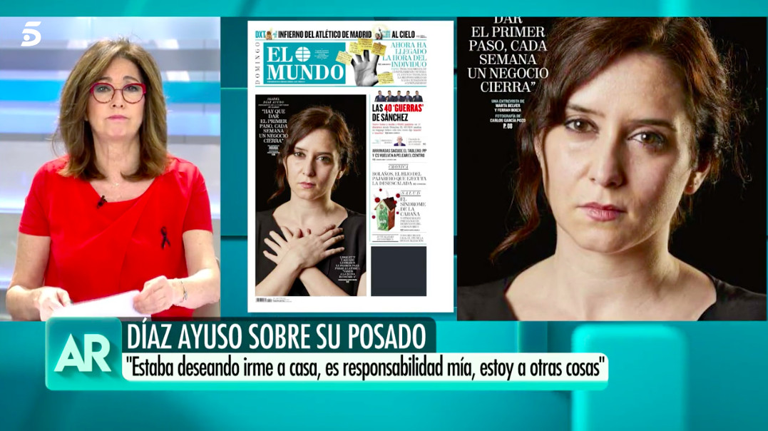 Ana Rosa Quintana critica el polémico posado de Isabel Díaz Ayuso / MEDIASET