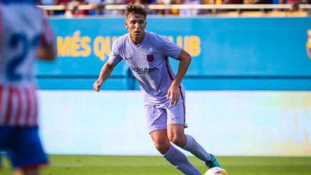 Nico González, titular en el amistoso ante el Girona / FCB