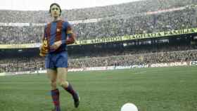 Johan Cruyff en un partido en el Camp Nou / FC Barcelona