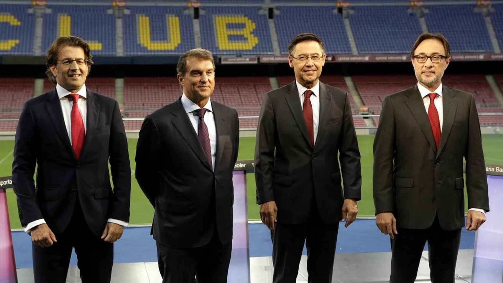 Freixa, Laporta, Bartomeu y Benedito en las elecciones de 2015 / FC Barcelona