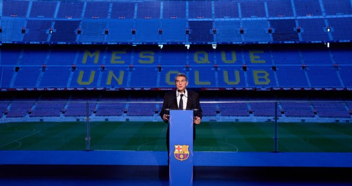 Joan Laporta en el acto de investidura como 41º presidente del Barça / FCB